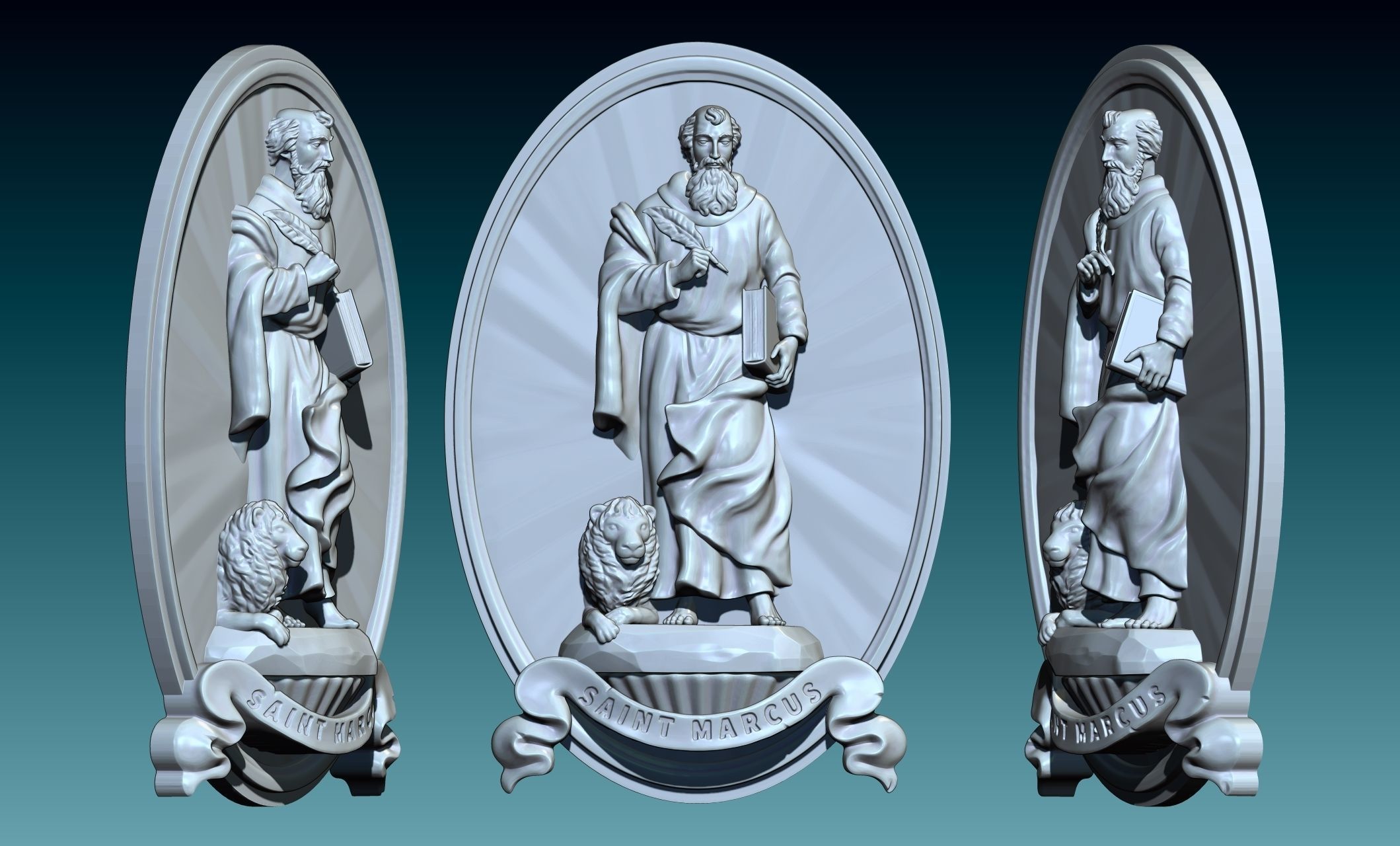 Mark-Marcus-Marcos-Evangelist - CNC 3D print model_15