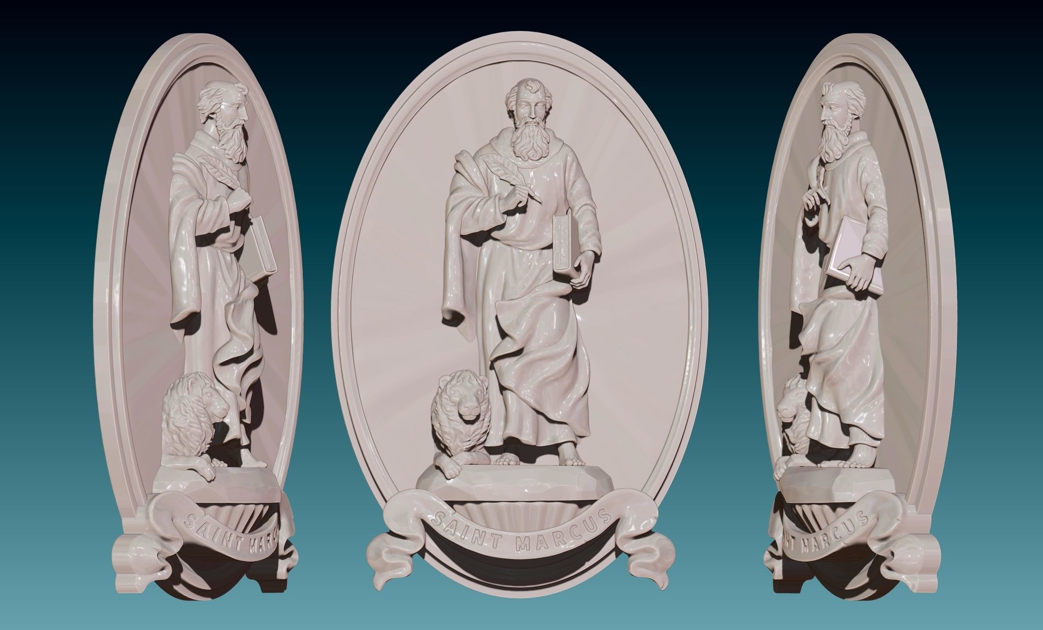 Mark-Marcus-Marcos-Evangelist - CNC 3D print model_17