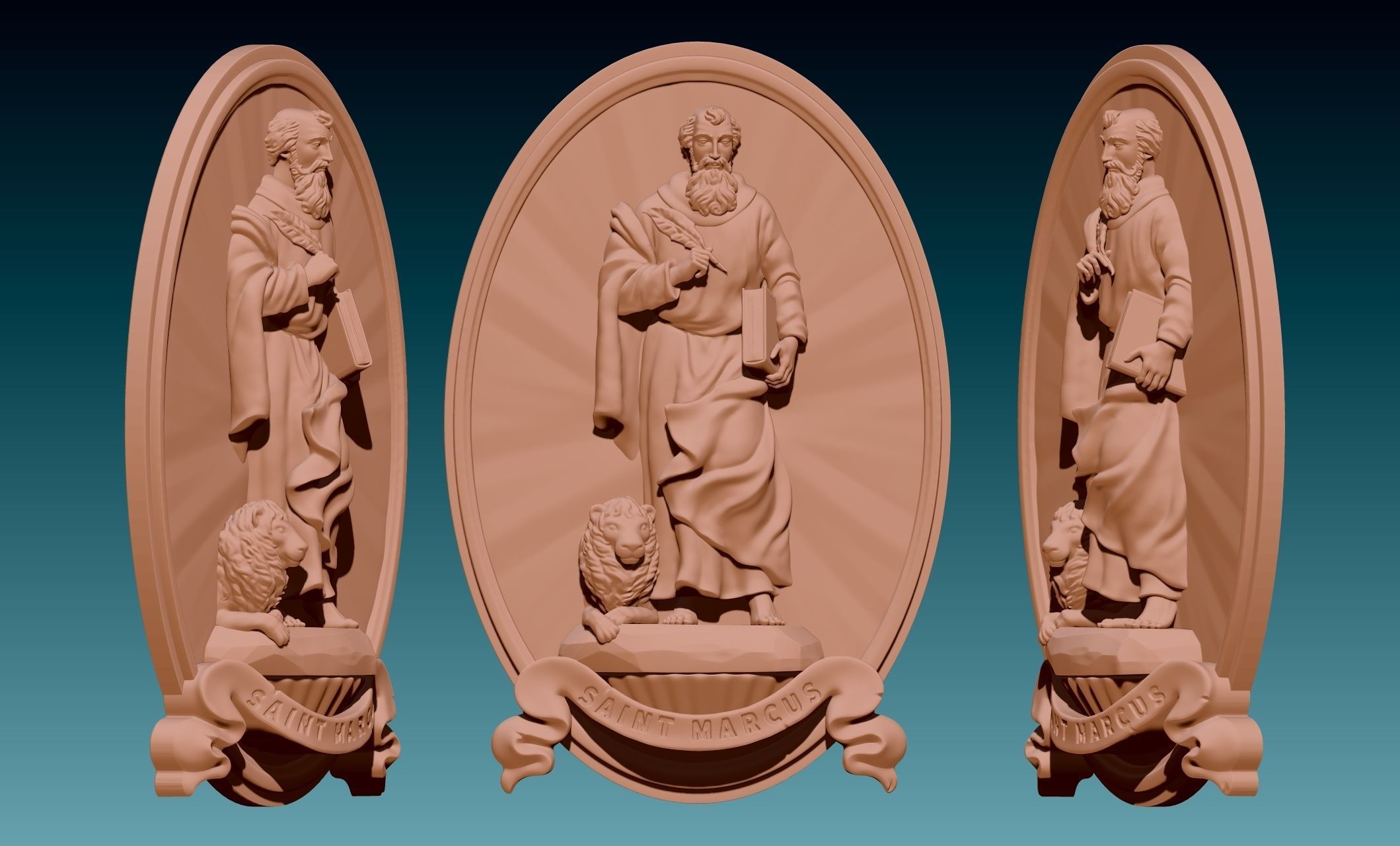 Mark-Marcus-Marcos-Evangelist - CNC 3D print model_6