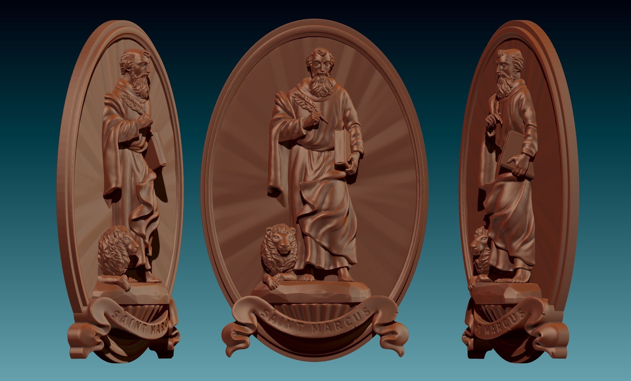 Mark-Marcus-Marcos-Evangelist - CNC 3D print model_16