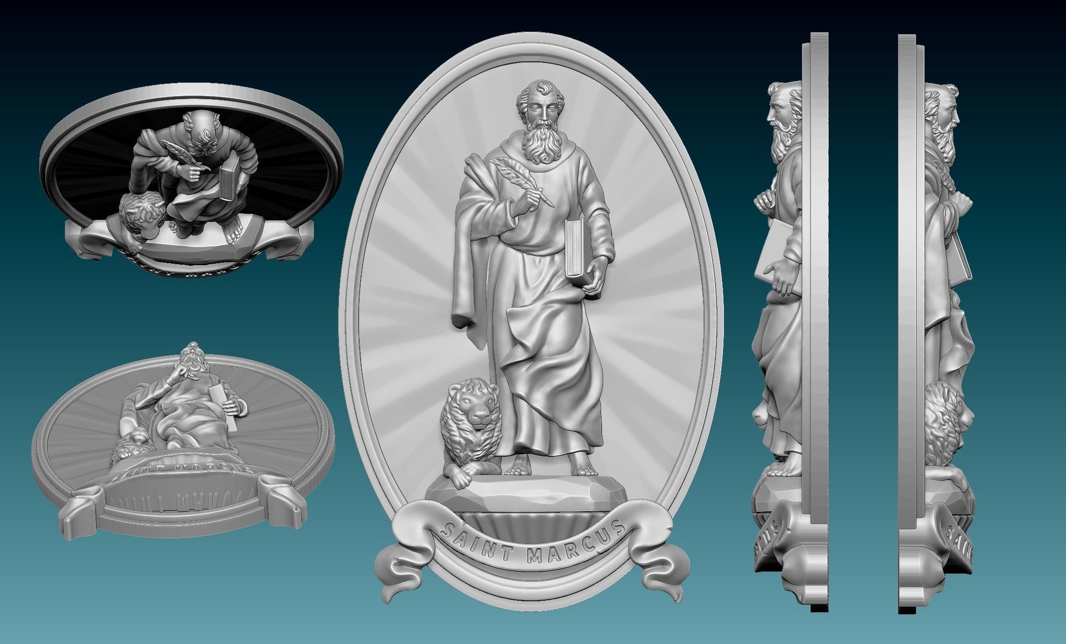 Mark-Marcus-Marcos-Evangelist - CNC 3D print model_1