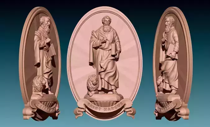 Mark-Marcus-Marcos-Evangelist - CNC   3D print model