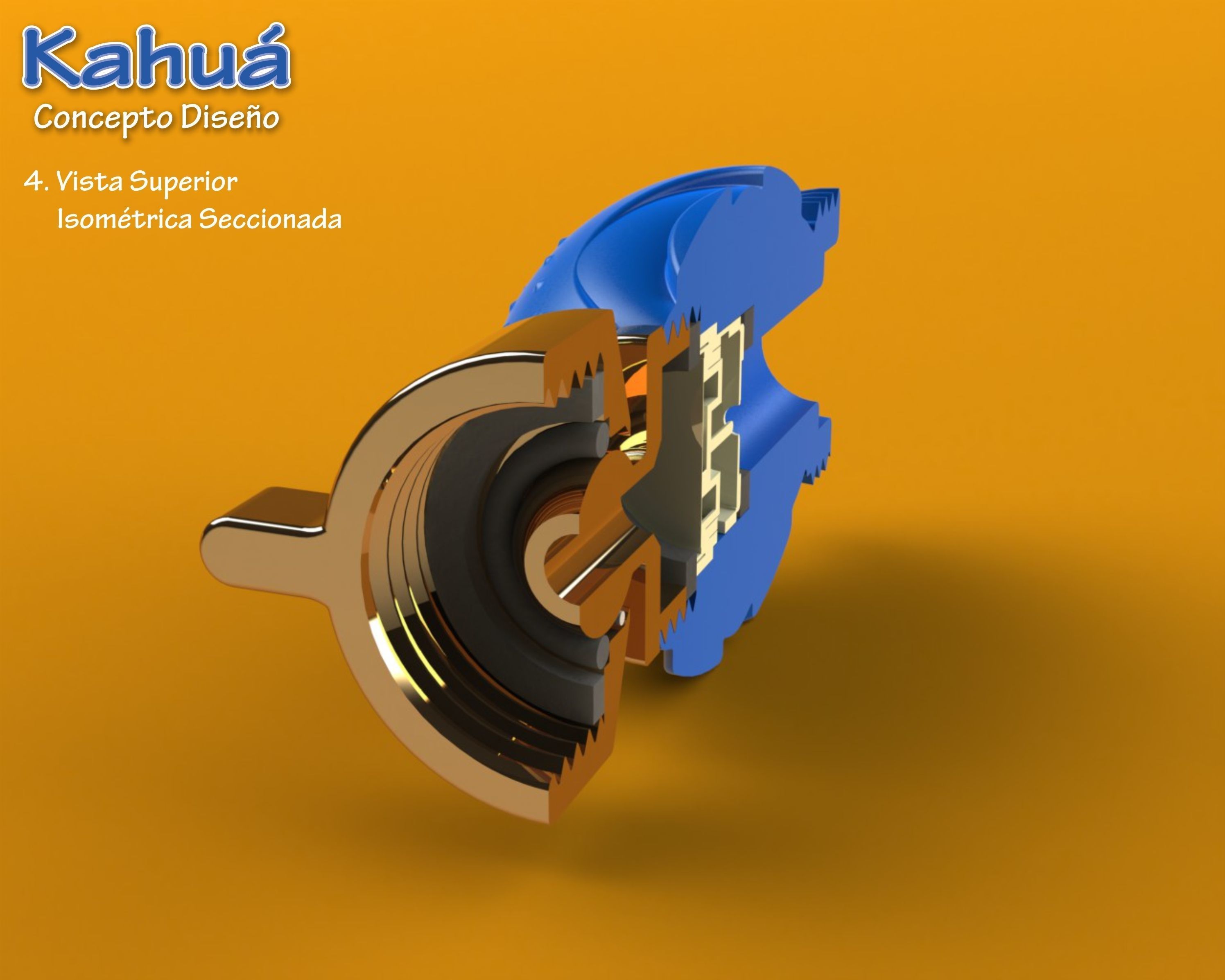KAHUA  FAUCET ADAPTER 3D print model_4