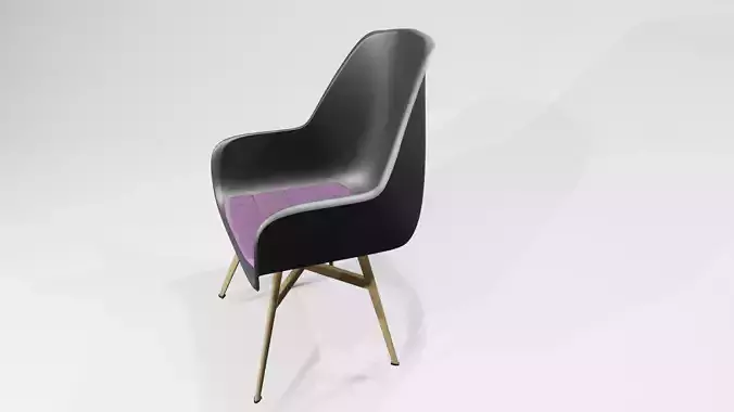 Chair with gold legs