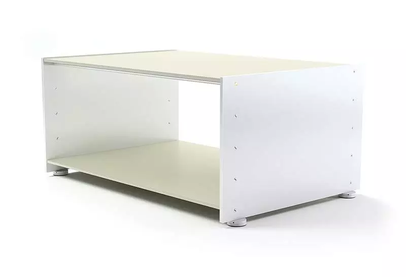 White Modern Shelf 3D model_0