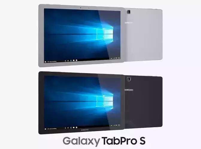 Samsung Galaxy TabPro S Black and White