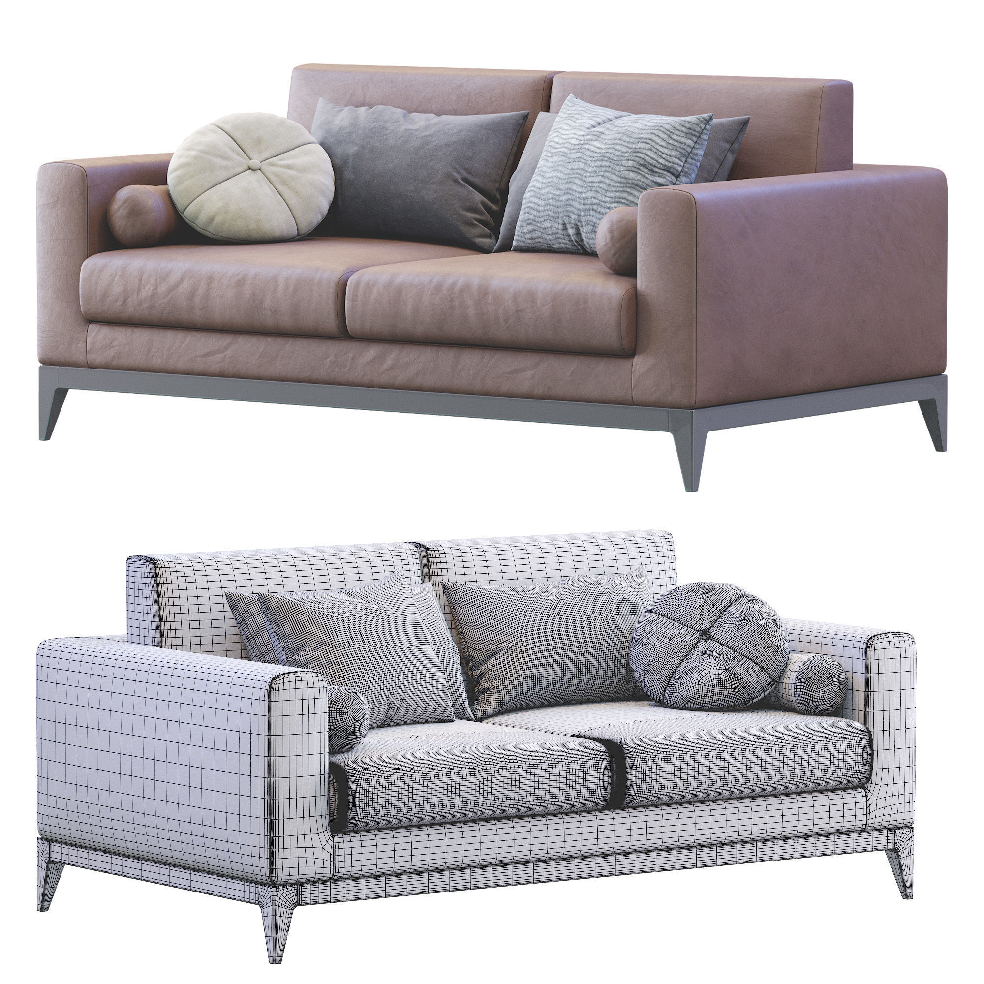 Sofa Copenhaga Leather 3D model_7