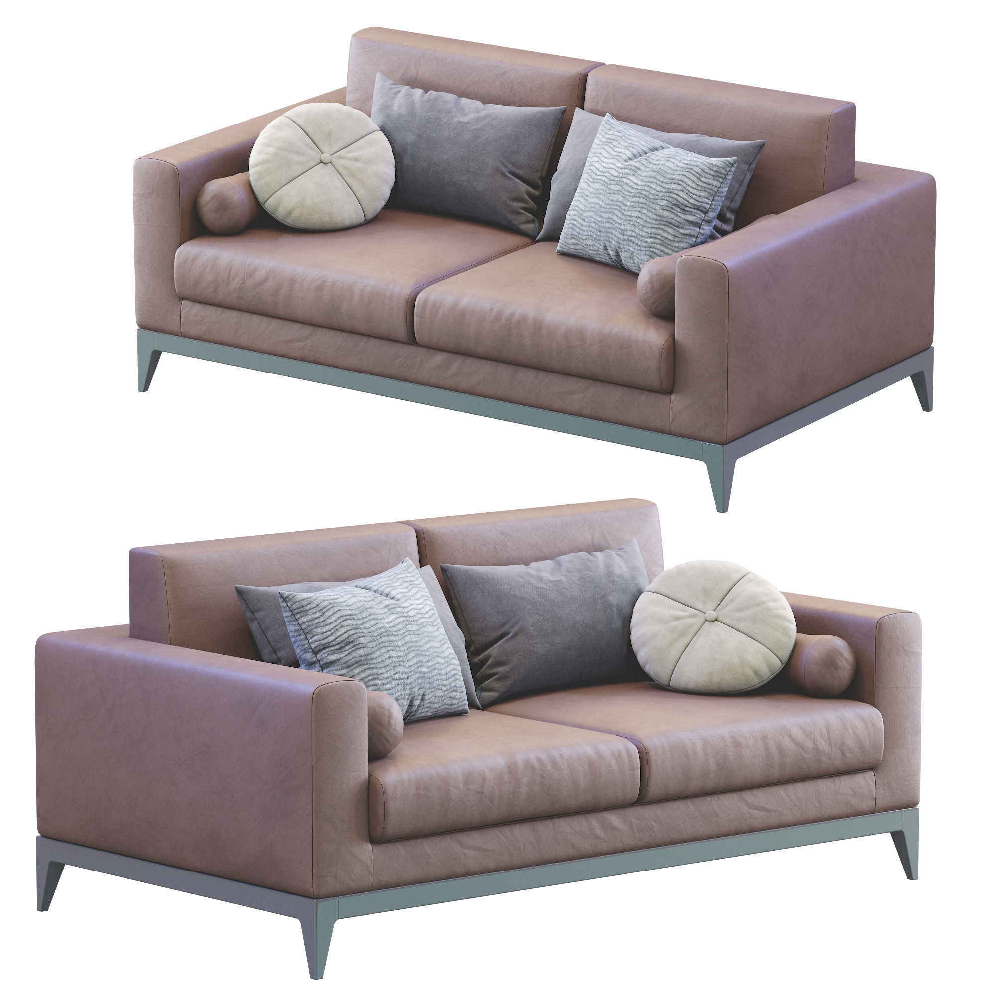Sofa Copenhaga Leather 3D model_1