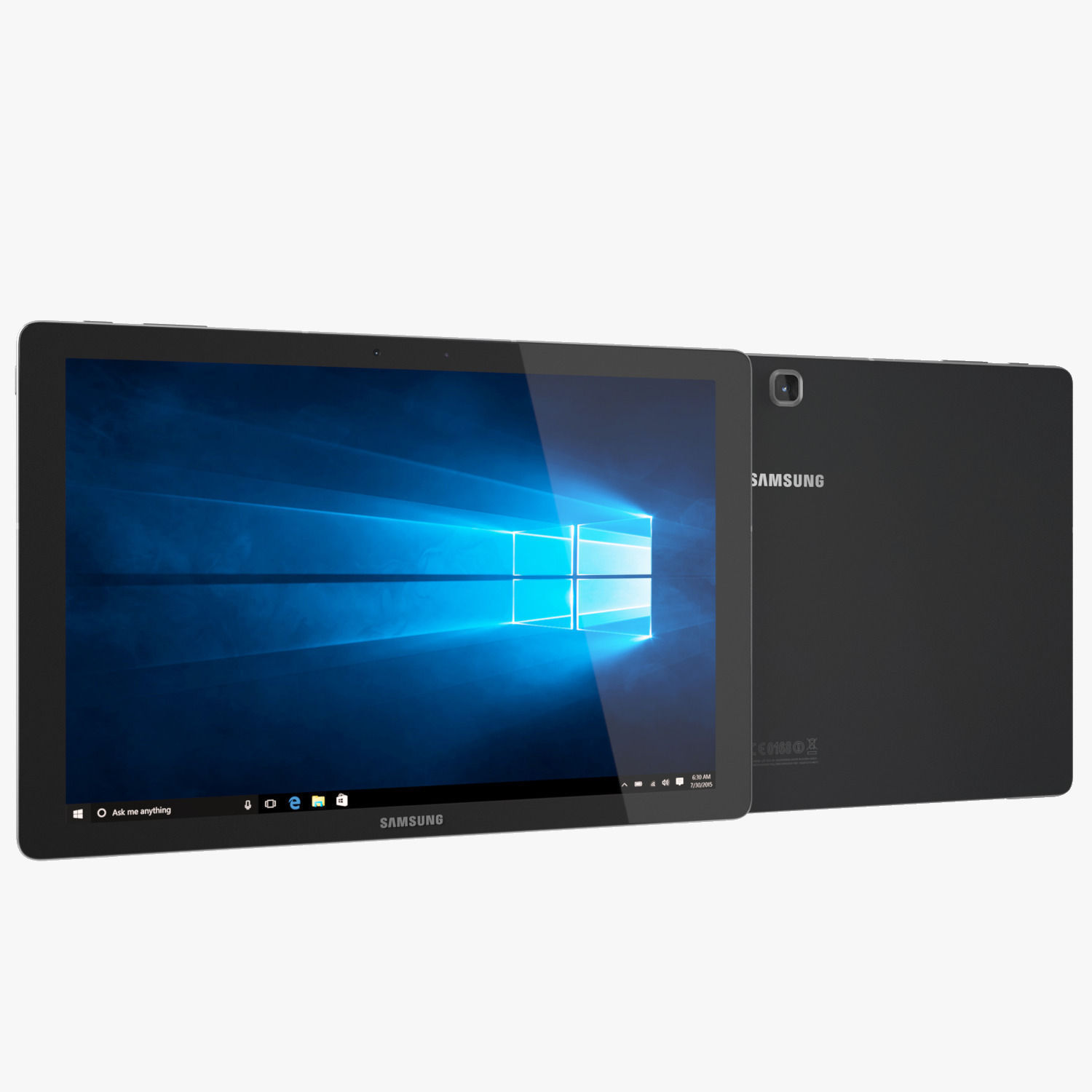 Samsung Galaxy TabPro S Black with Keyboard 3D model_8