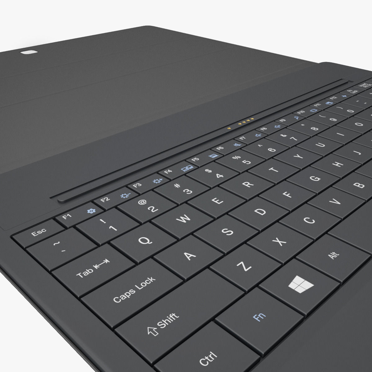 Samsung Galaxy TabPro S Black with Keyboard 3D model_7