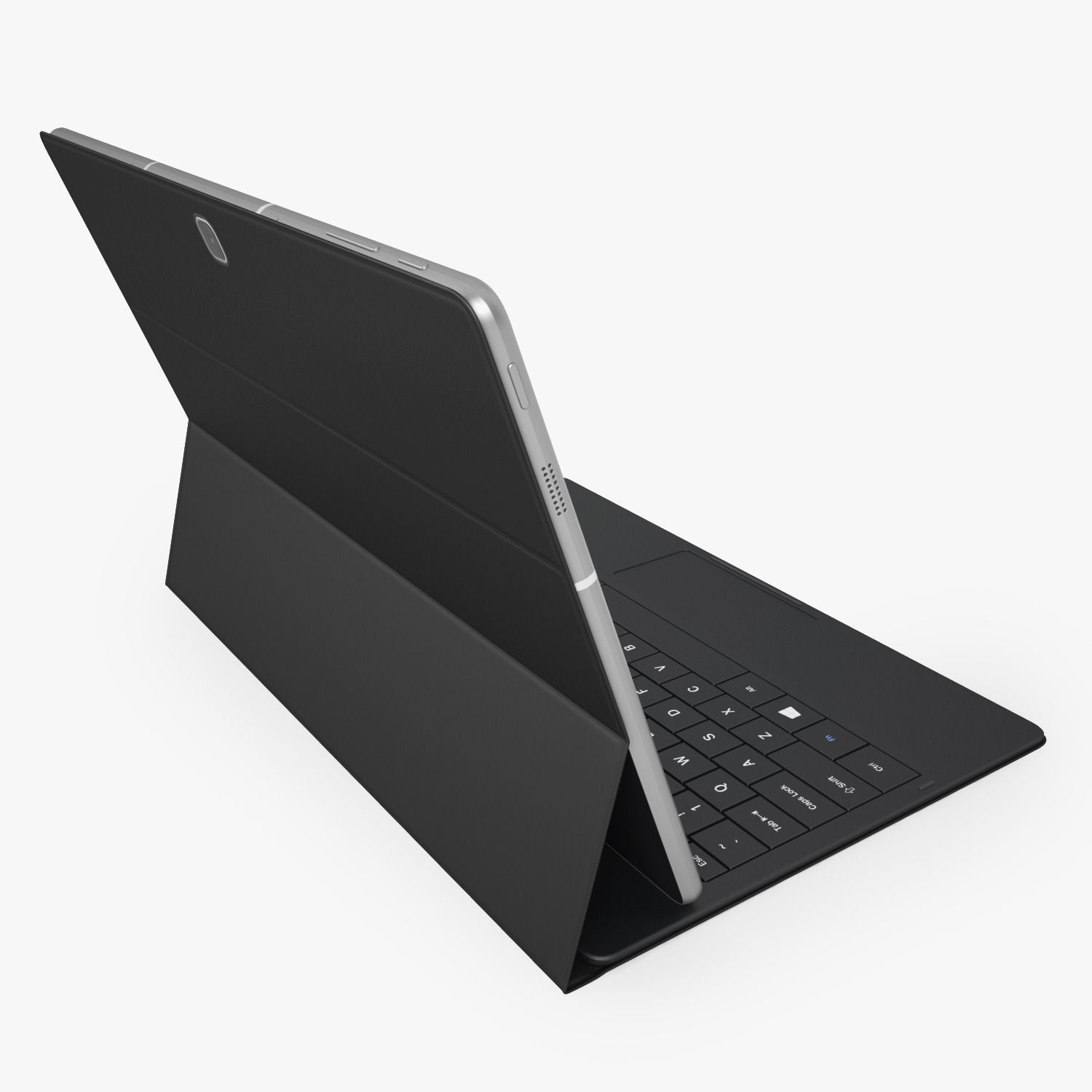 Samsung Galaxy TabPro S Black with Keyboard 3D model_6