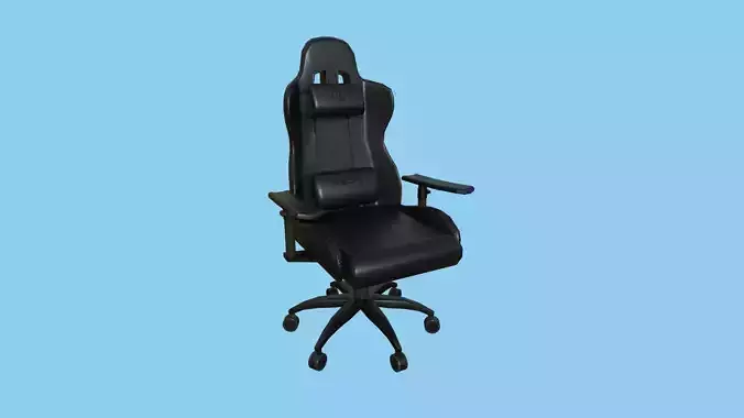Gamer Chair 06 - Full Black - Furniture Interior Design