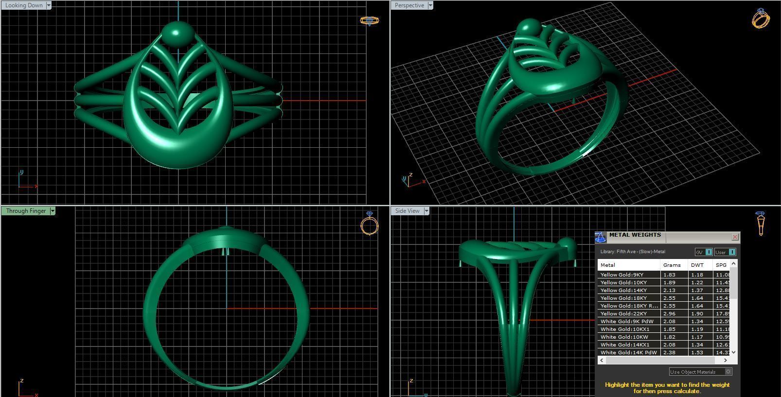 Rings ring 3D print model_28