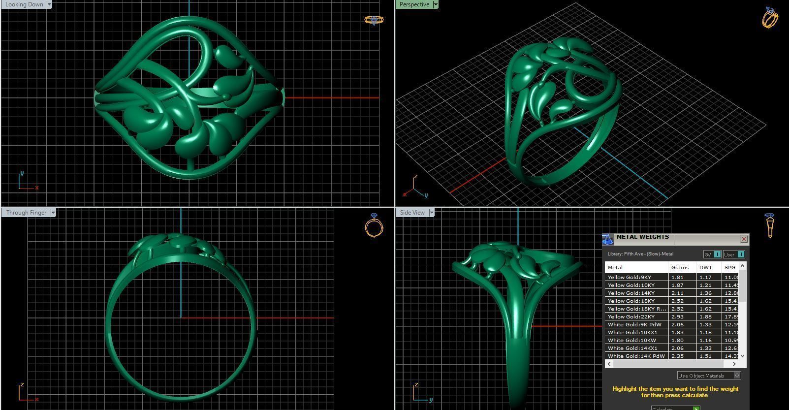 Rings ring 3D print model_8