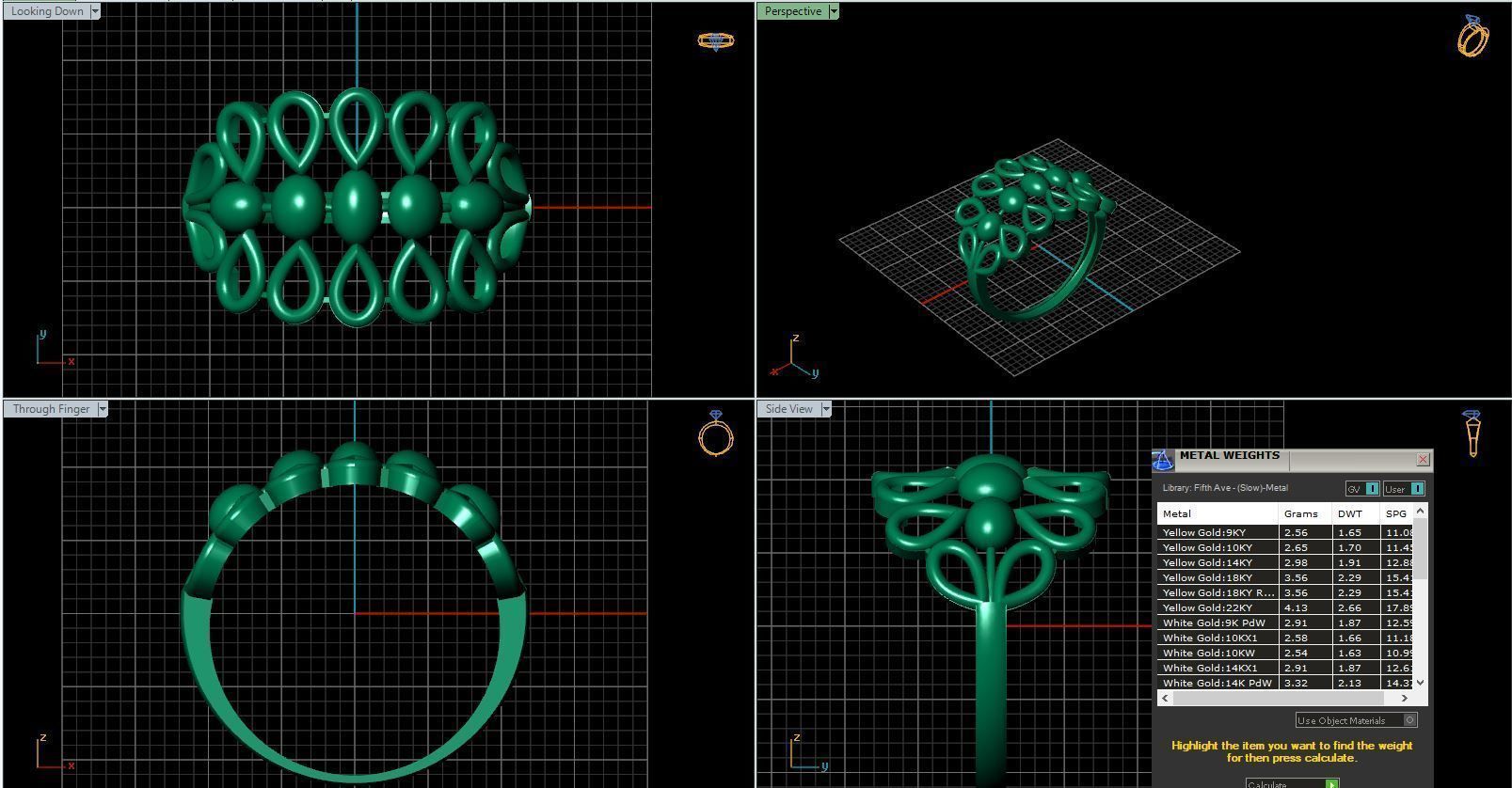 Rings ring 3D print model_9