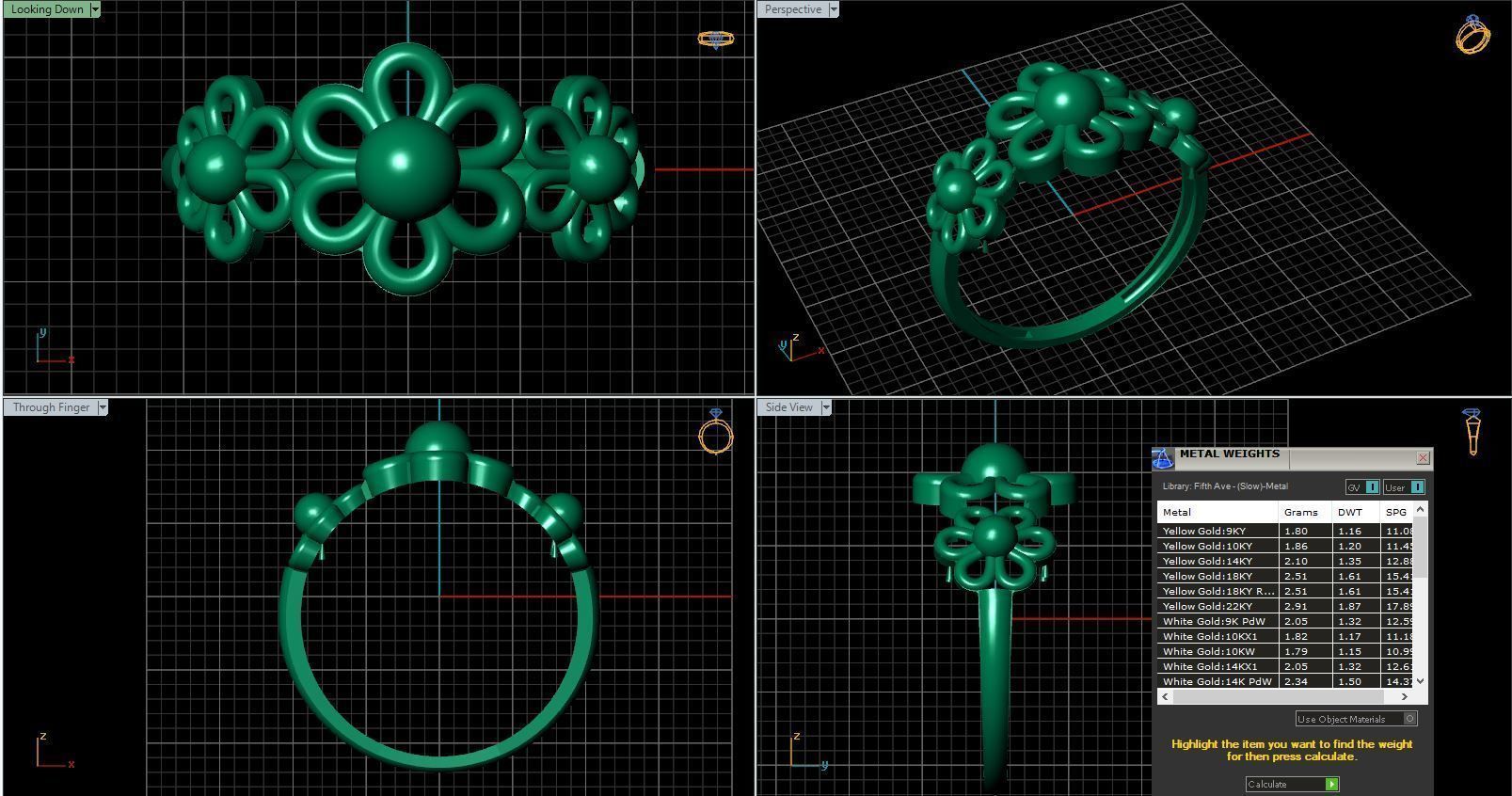 Rings ring 3D print model_27
