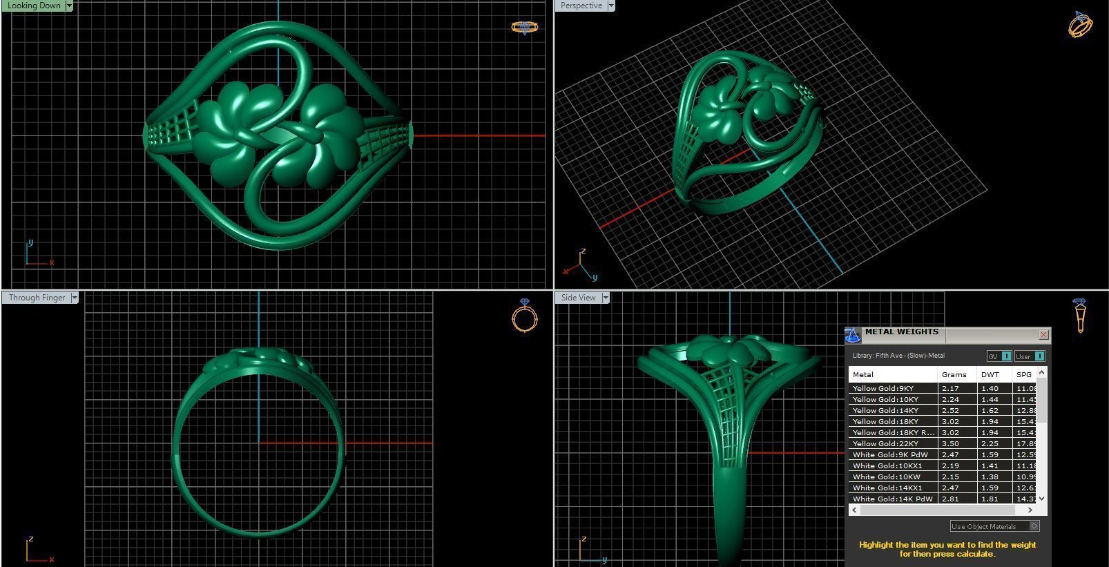 Rings ring 3D print model_3