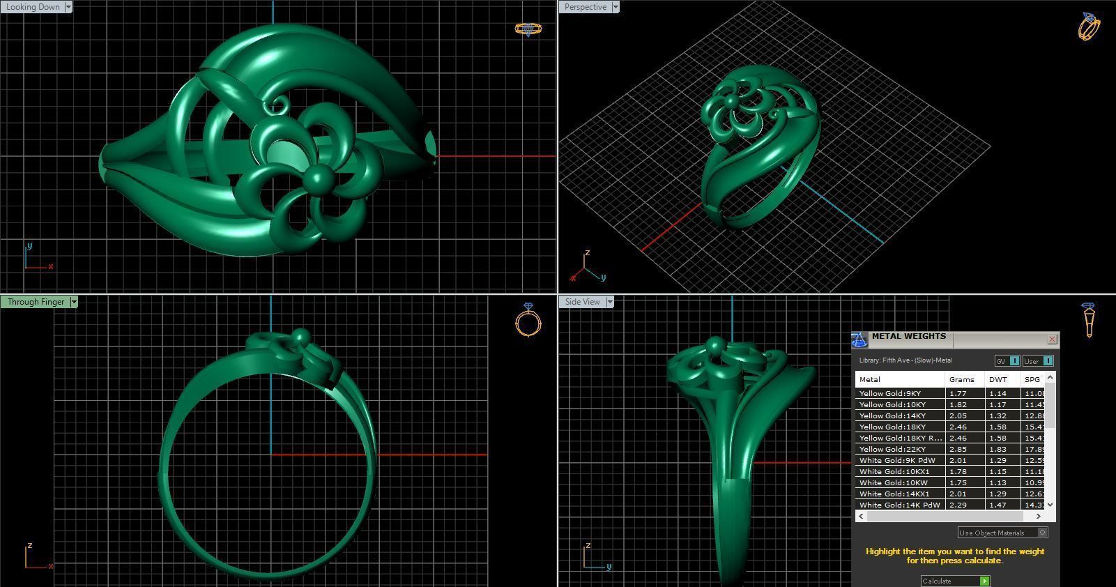 Rings ring 3D print model_16