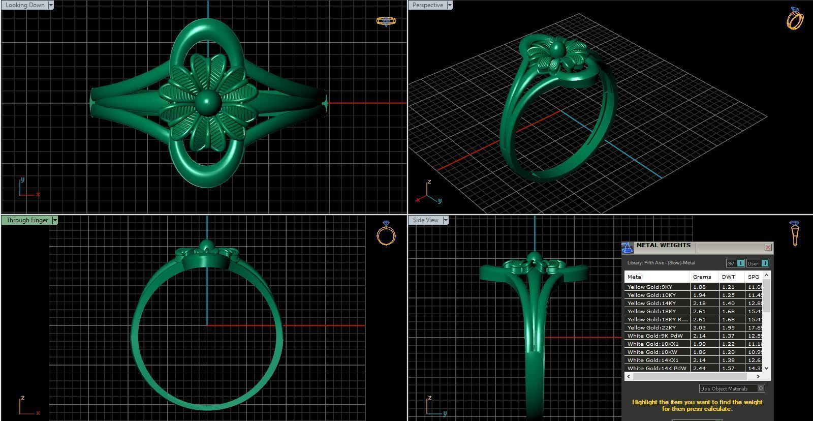 Rings ring 3D print model_14