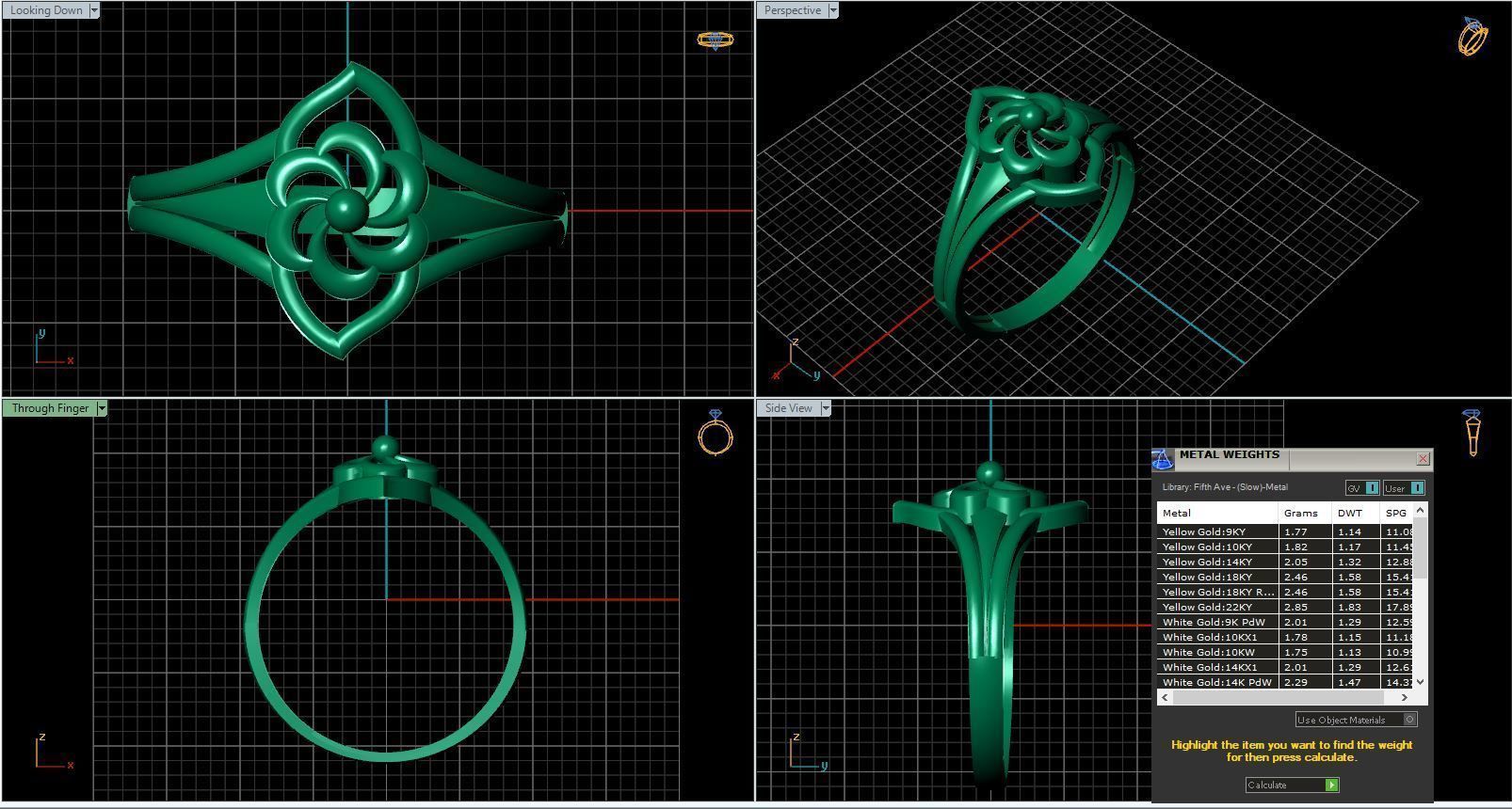 Rings ring 3D print model_15