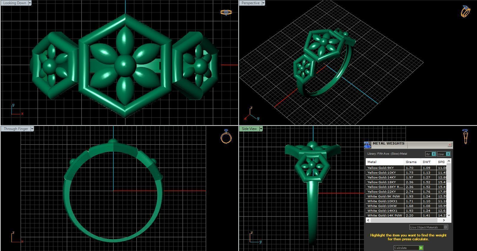 Rings ring 3D print model_17