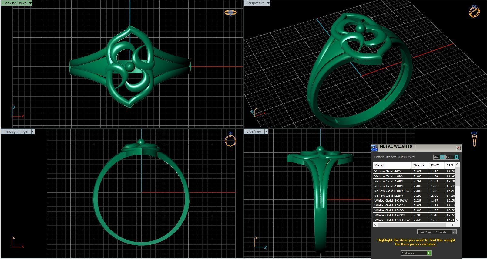 Rings ring 3D print model_26