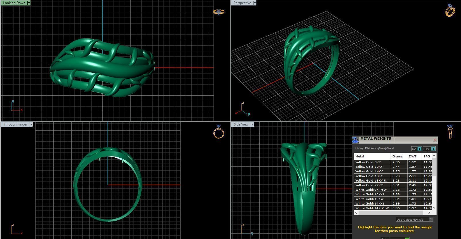 Rings ring 3D print model_4
