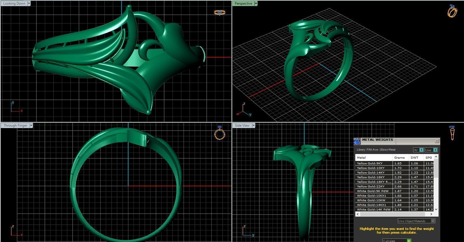 Rings ring 3D print model_10