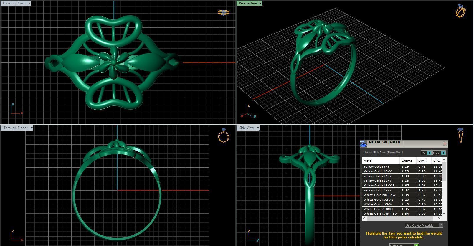 Rings ring 3D print model_12