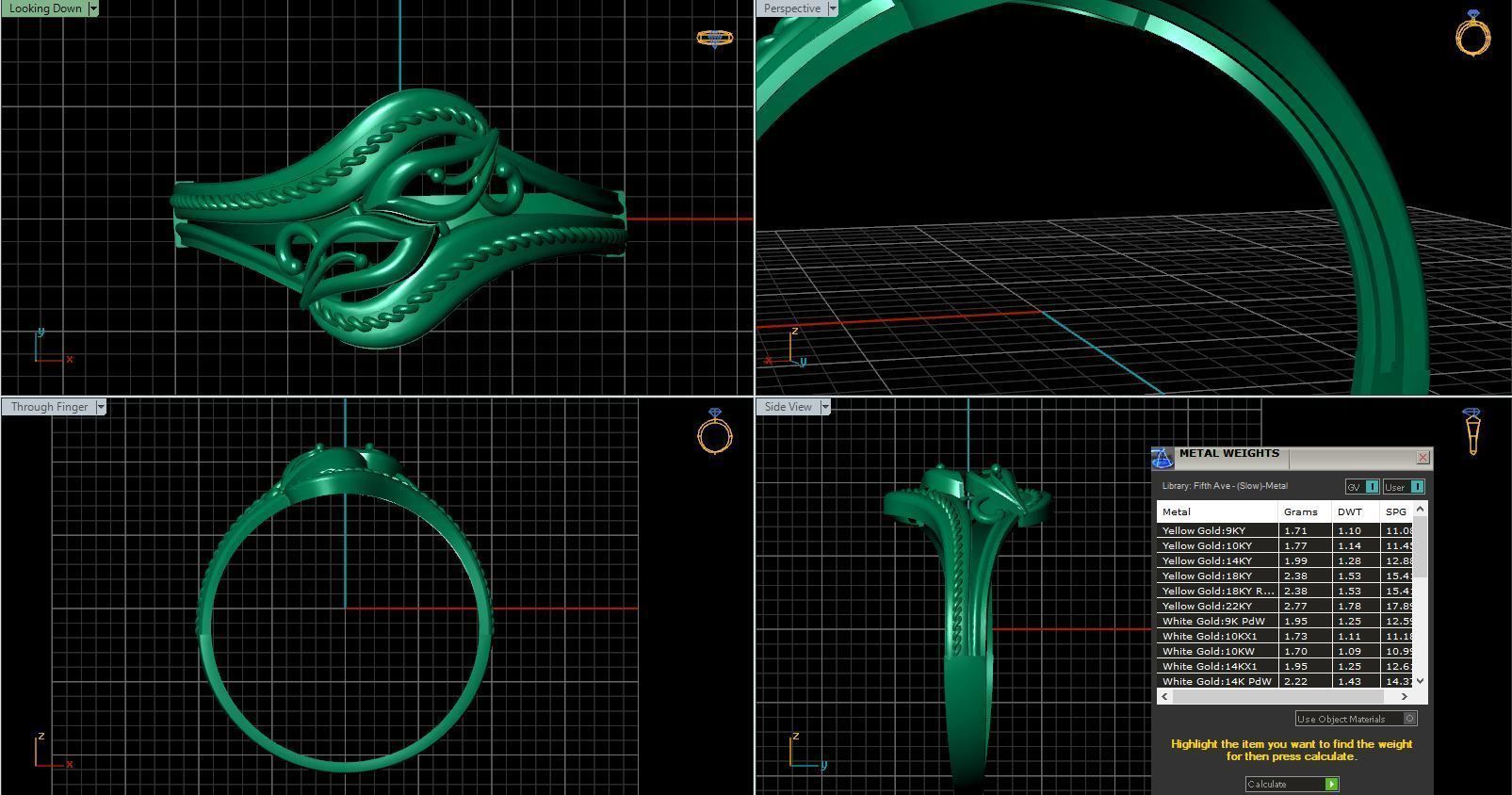 Rings ring 3D print model_7