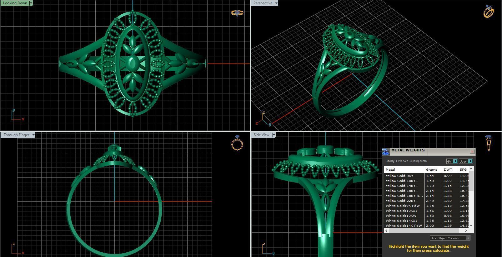 Rings ring 3D print model_6