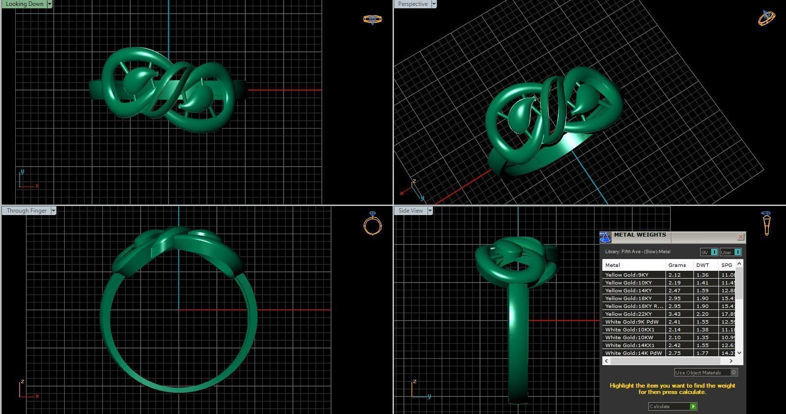 Rings ring 3D print model_29