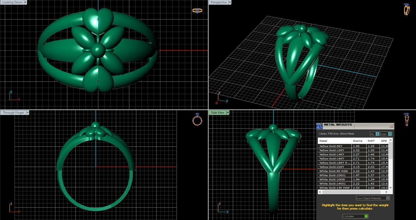 Rings ring 3D print model_21
