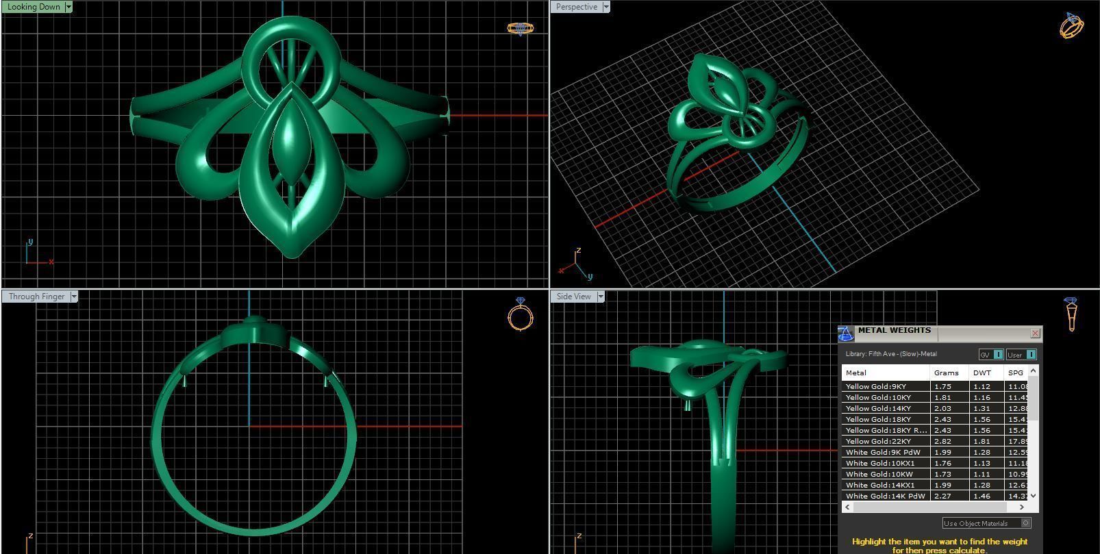 Rings ring 3D print model_2