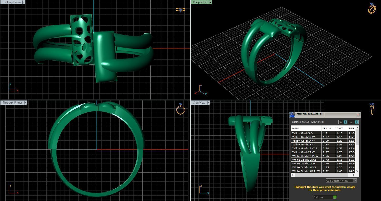 Rings ring 3D print model_20