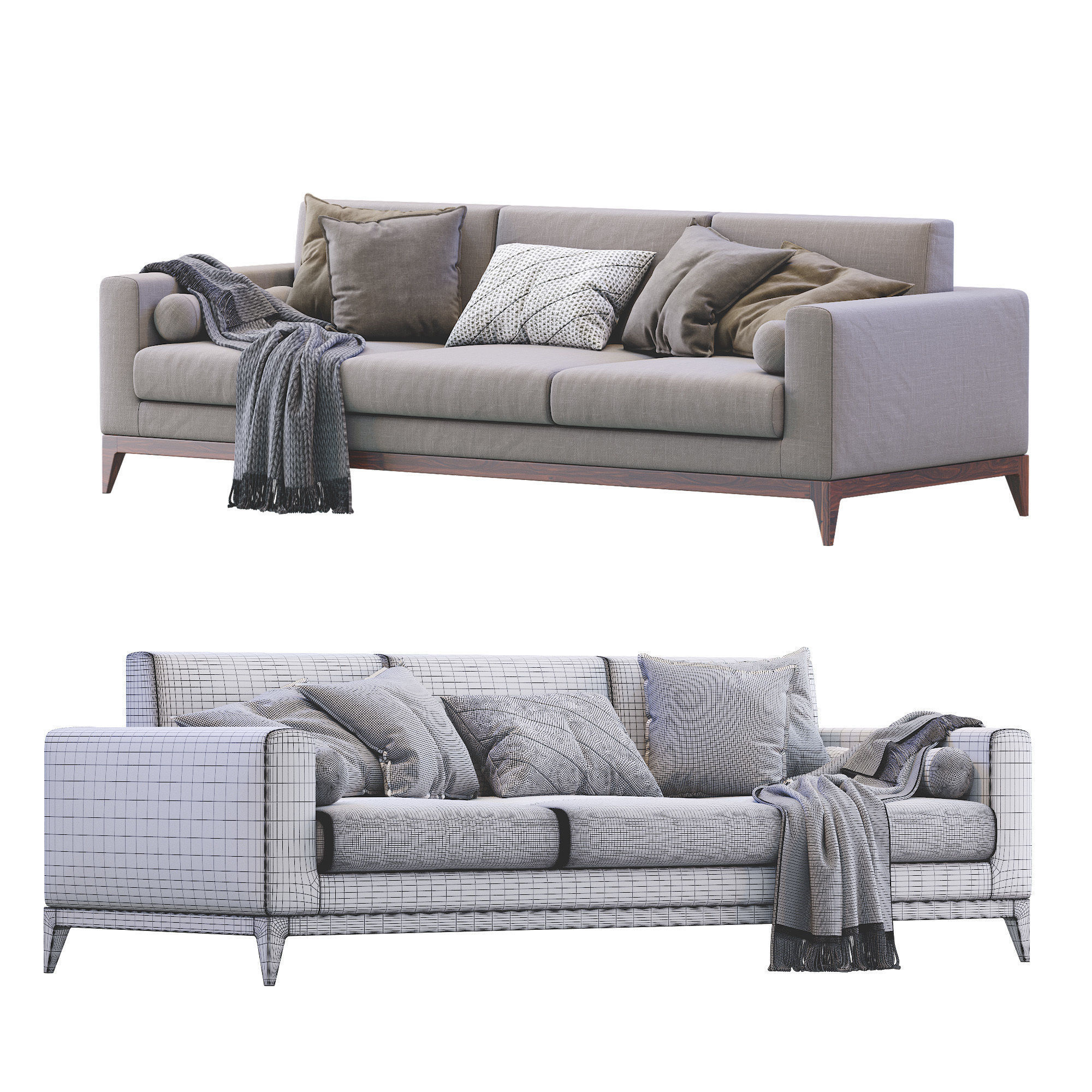 Sofa Copenhaga 3D model_5