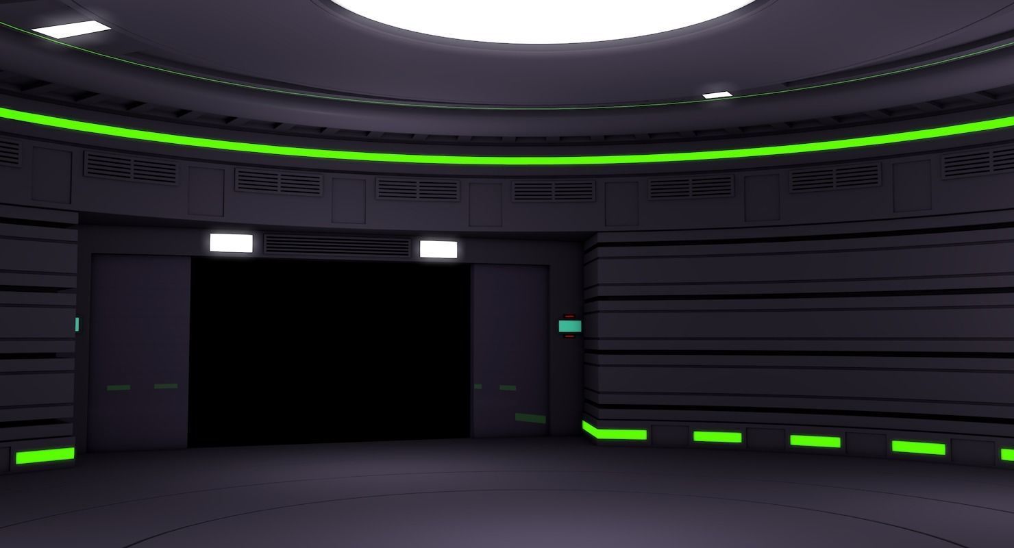 Sci Fi Room 3D model_1