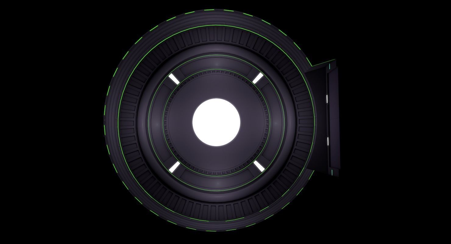 Sci Fi Room 3D model_5