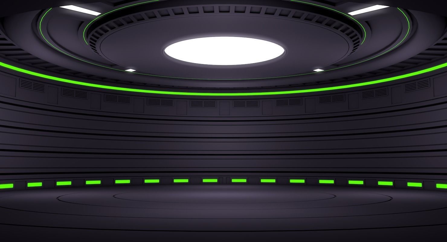 Sci Fi Room 3D model_2