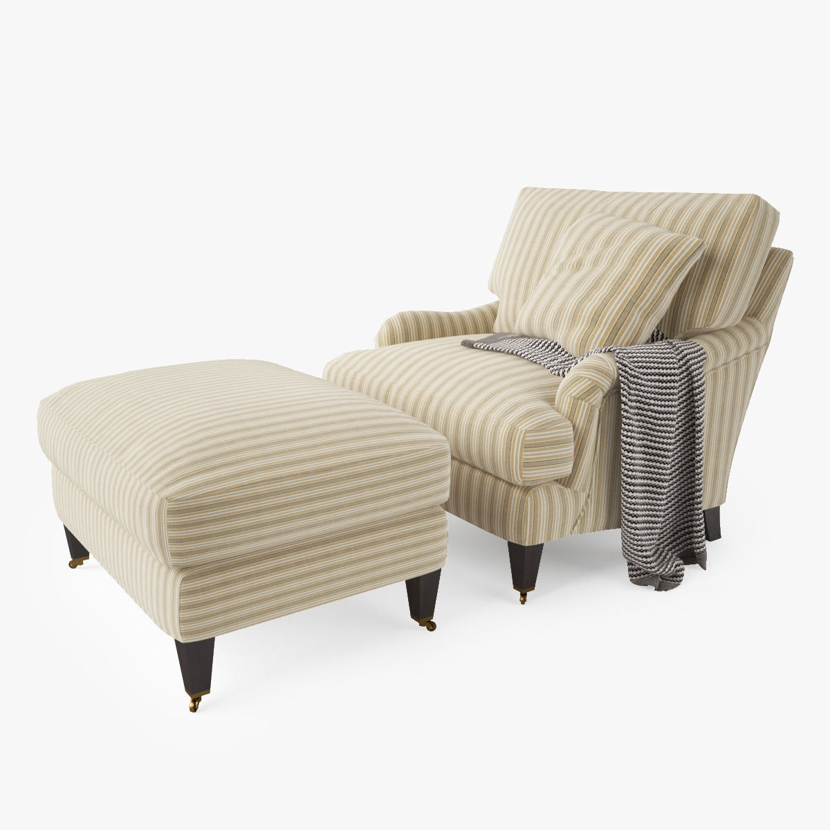 Crate and Barrel Essex Sofa Collection 3D model_10