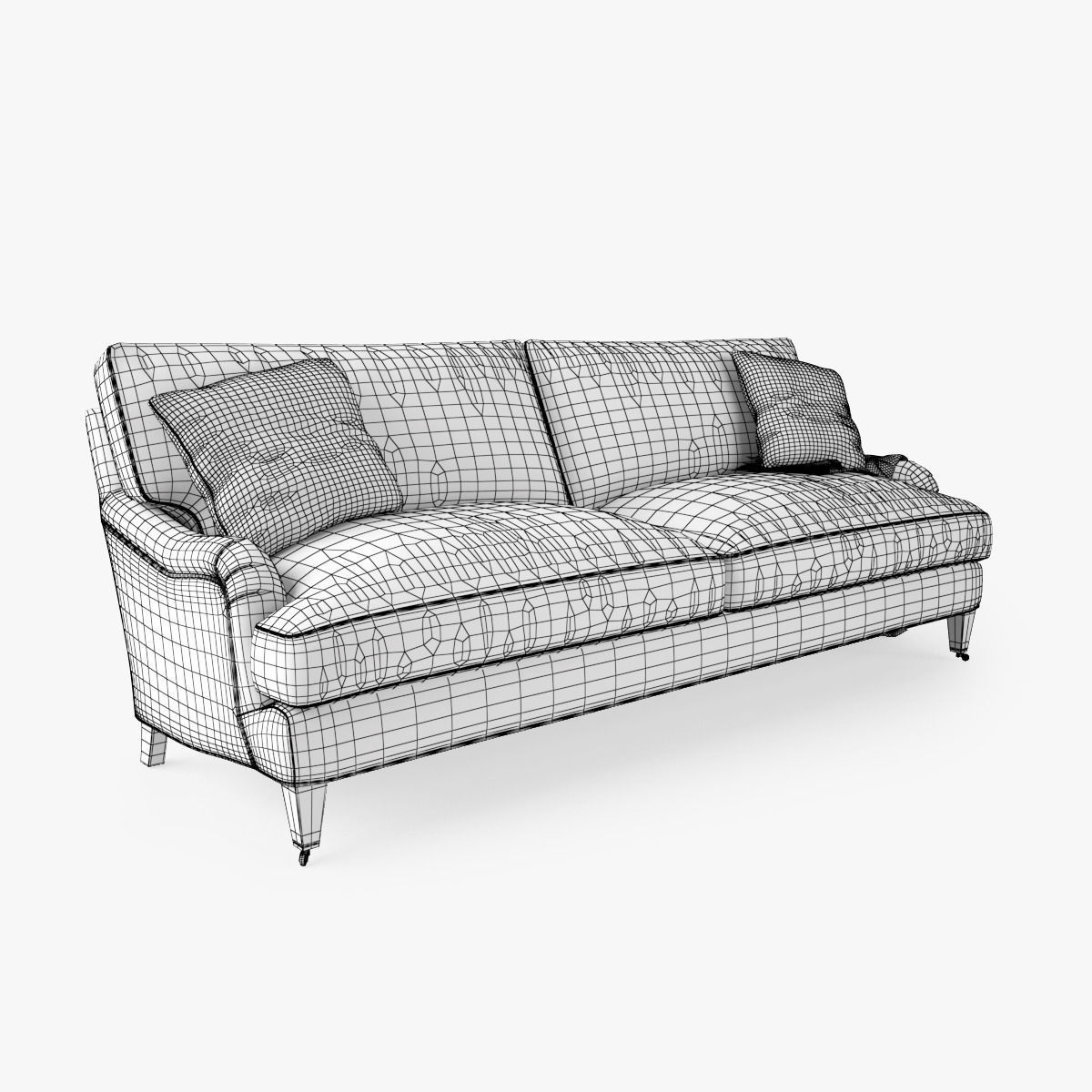 Crate and Barrel Essex Sofa Collection 3D model_24