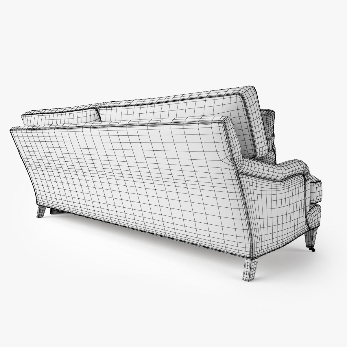 Crate and Barrel Essex Sofa Collection 3D model_25