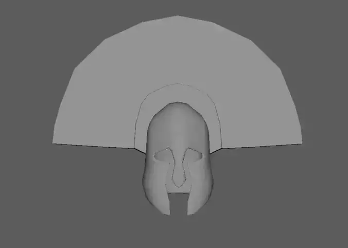 Stylized Spartan General Helmet