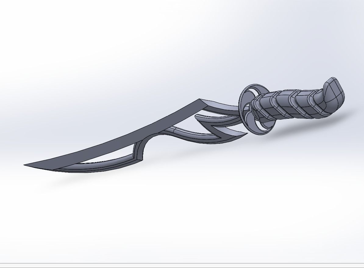 Sword weapon 3D model_5