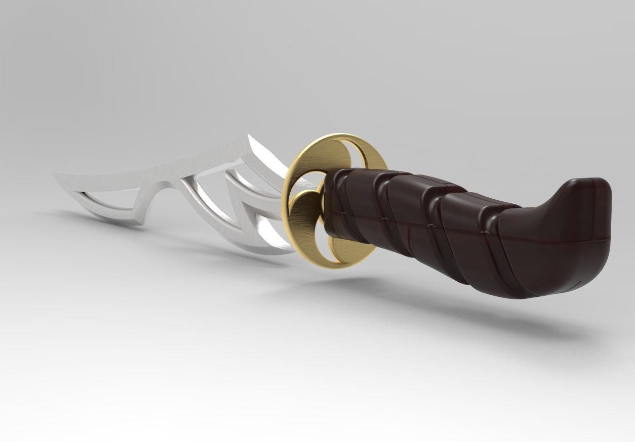 Sword weapon 3D model_2