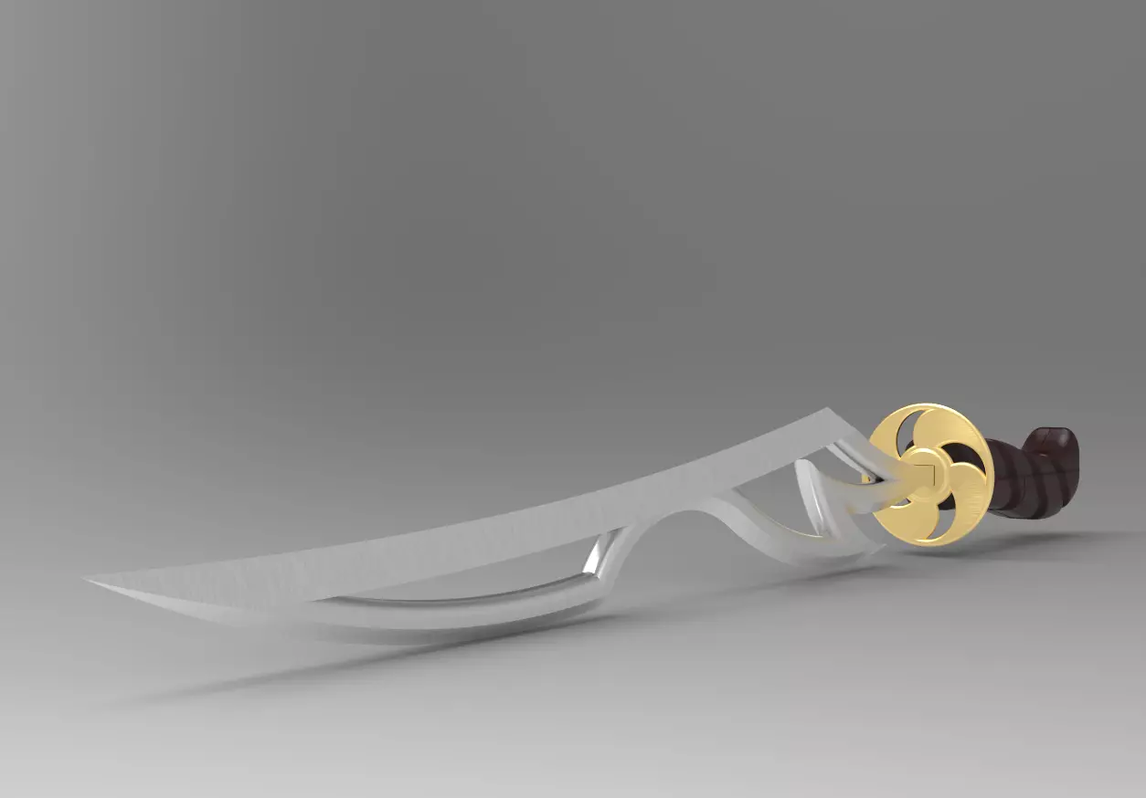 Sword weapon 3D model_0