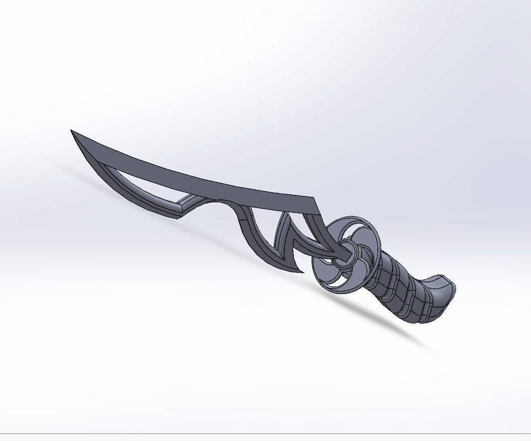 Sword weapon 3D model_3