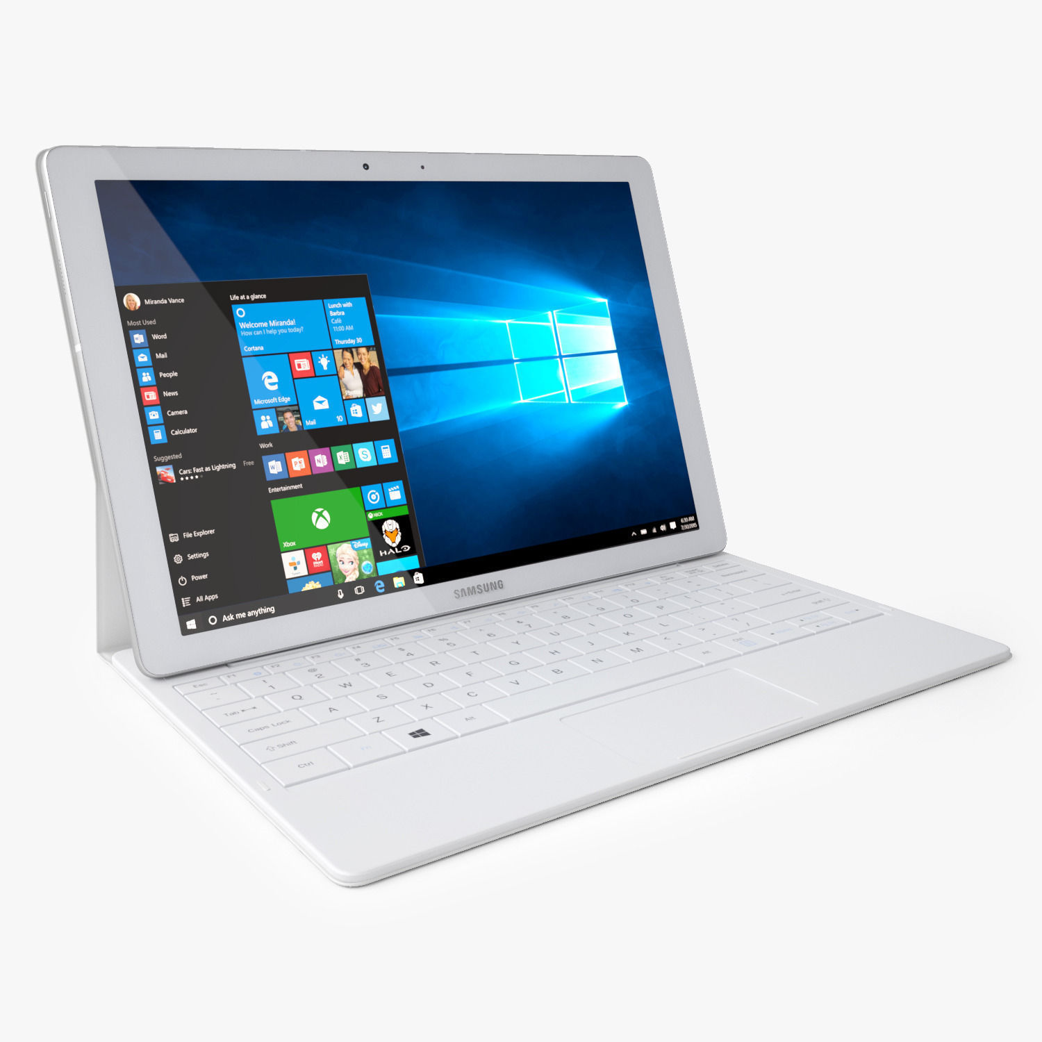 Samsung Galaxy TabPro S All Color with Keyboard 3D model_2