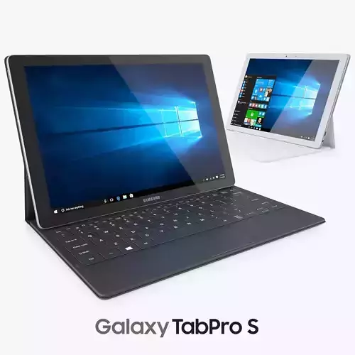 Samsung Galaxy TabPro S All Color with Keyboard 3D model