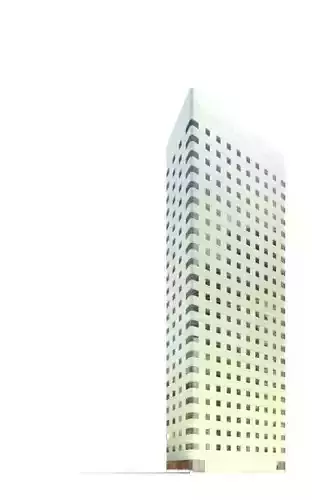 White Realistic Skyscraper